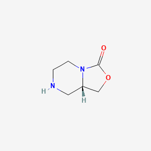 molecular formula C6H10N2O2 B8808214 (S)-Tetrahydro-1H-oxazolo[3,4-a]pyrazin-3(5H)-one 