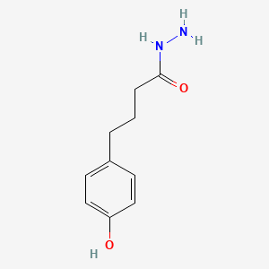 molecular formula C10H14N2O2 B8808218 4-(4-Hydroxyphenyl)butanehydrazide 