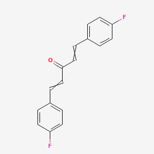 molecular formula C17H12F2O B8808221 1,5-Bis(4-fluorophenyl)-1,4-pentadien-3-one CAS No. 33386-21-9