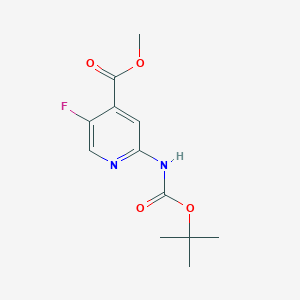 Methyl 2-((tert-butoxycarbonyl)amino)-5-fluoroisonicotinate