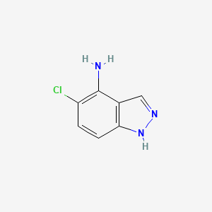 molecular formula C7H6ClN3 B8808284 5-Chloro-1H-indazol-4-amine CAS No. 825654-78-2