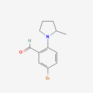 5-Bromo-2-(2-methylpyrrolidin-1-YL)benzaldehyde