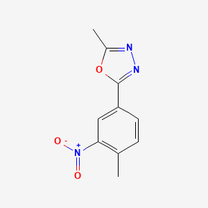 2-Methyl-5-(4-methyl-3-nitrophenyl)-1,3,4-oxadiazole