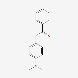molecular formula C16H17NO B8808378 2-[4-(Dimethylamino)phenyl]-1-phenylethanone CAS No. 6266-95-1