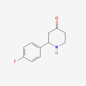 2-(4-Fluorophenyl)piperidin-4-one