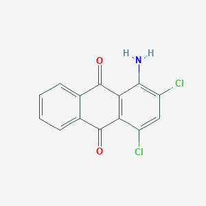 molecular formula C14H7Cl2NO2 B088084 9,10-Anthracenedione, 1-amino-2,4-dichloro- CAS No. 13432-32-1