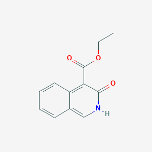 molecular formula C12H11NO3 B8808472 Ethyl 3-oxo-2,3-dihydroisoquinoline-4-carboxylate 