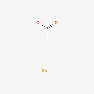 molecular formula C2H3O2Rh- B8808476 rhodium(I) acetate 