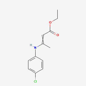 Ethyl 3-(4-chloroanilino)but-2-enoate