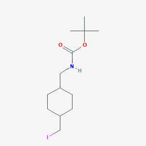 trans-N-Boc-4-(iodomethyl)cyclohexane-1-methanamine
