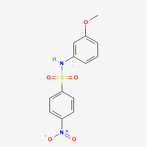 molecular formula C13H12N2O5S B8808557 N-(3-methoxyphenyl)-4-nitrobenzenesulfonamide 