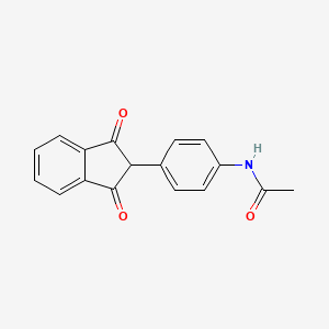 N-[4-(1,3-Dioxo-indan-2-yl)-phenyl]-acetamide