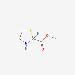 molecular formula C5H9NO2S B8808630 Methyl 1,3-thiazolidine-2-carboxylate 