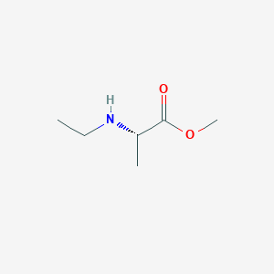 molecular formula C6H13NO2 B8808633 L-Alanine, N-ethyl-, methyl ester 