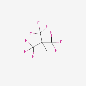 molecular formula C6H3F9 B8808668 4,4,4-Trifluoro-3,3-bis(trifluoromethyl)but-1-ene 