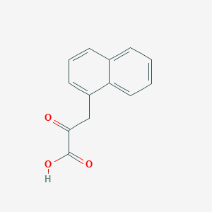 molecular formula C13H10O3 B8808684 3-(Naphthalen-1-yl)-2-oxopropanoic acid 