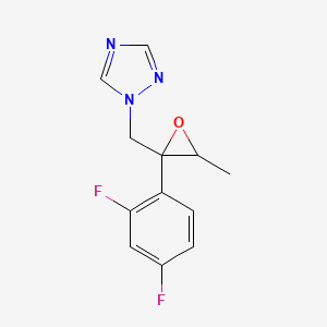 molecular formula C12H11F2N3O B8808689 (2R,3S)-2-(2,4-Difluorophenyl)-3-methyl-[(1H-1,2,4-triazol-1-yl)methyl]oxirane 