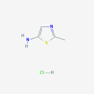 molecular formula C4H7ClN2S B8808699 2-Methylthiazol-5-amine hydrochloride 