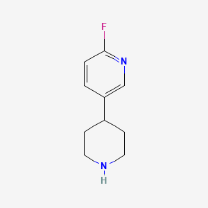 molecular formula C10H13FN2 B8808706 2-Fluoro-5-piperidin-4-ylpyridine 