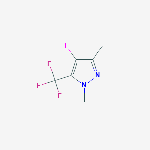 molecular formula C6H6F3IN2 B8808713 4-Iodo-1,3-dimethyl-5-trifluoromethylpyrazole 