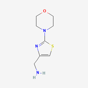 molecular formula C8H13N3OS B8808730 (2-Morpholinothiazol-4-yl)methanamine 