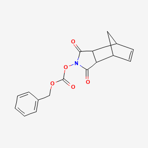 molecular formula C17H15NO5 B8808771 n-Benzyloxycarbonyloxy-5-norbornene-2,3-dicarboximide CAS No. 57998-25-1