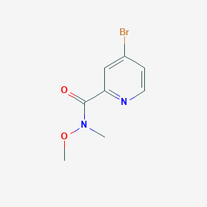 molecular formula C8H9BrN2O2 B8808790 4-Bromo-N-methoxy-N-methylpicolinamide 