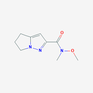 N-methoxy-N-methyl-5,6-dihydro-4H-pyrrolo[1,2-b]pyrazole-2-carboxamide