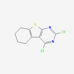 molecular formula C10H8Cl2N2S B8808941 2,4-Dichloro-5,6,7,8-tetrahydro[1]benzothieno[2,3-d]pyrimidine CAS No. 40277-35-8