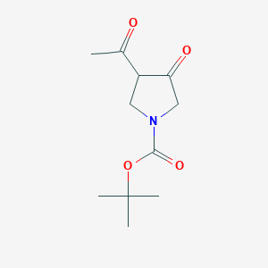 Tert-butyl 3-acetyl-4-oxopyrrolidine-1-carboxylate