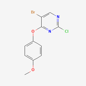 5-Bromo-2-chloro-4-(4-methoxyphenoxy)pyrimidine