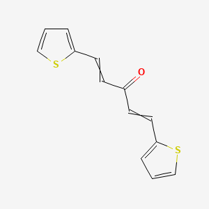molecular formula C13H10OS2 B8809111 1,5-Bis(2-thienyl)-1,4-pentadien-3-one 