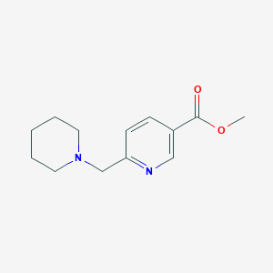 molecular formula C13H18N2O2 B8809123 Methyl 6-(piperidin-1-ylmethyl)nicotinate 