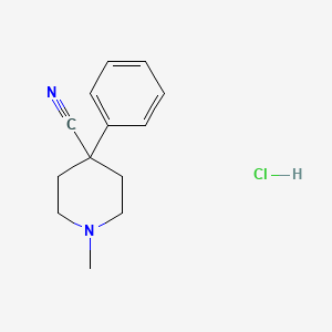 1-Methyl-4-phenylpiperidine-4-carbonitrile hydrochloride
