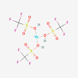 molecular formula C3H3F9O9S3Yb B8809219 trifluoromethanesulfonic acid;ytterbium 