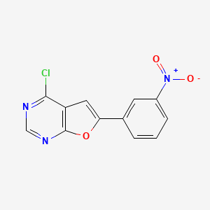 4-Chloro-6-(3-nitrophenyl)furo[2,3-d]pyrimidine