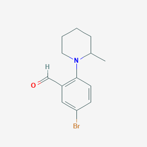 5-Bromo-2-(2-methylpiperidin-1-YL)benzaldehyde