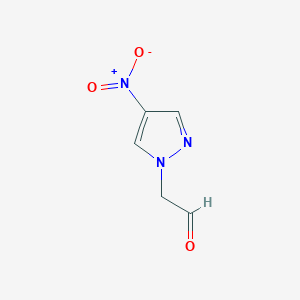 (4-nitro-1H-pyrazol-1-yl)acetaldehyde