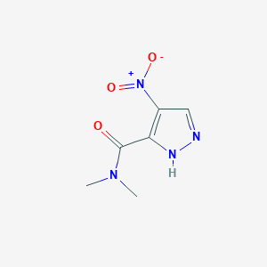 molecular formula C6H8N4O3 B8809328 N,N-Dimethyl-4-nitro-1H-pyrazole-3-carboxamide 