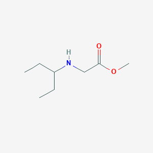 molecular formula C8H17NO2 B8809397 Methyl [(1-ethylpropyl)amino]acetate 
