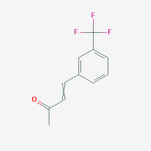 molecular formula C11H9F3O B8809482 1-[3-(Trifluoromethyl)phenyl]but-1-en-3-one 