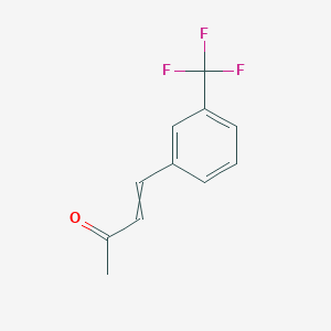 molecular formula C11H9F3O B8809482 4-(3-Trifluoromethylphenyl)-3-buten-2-one 