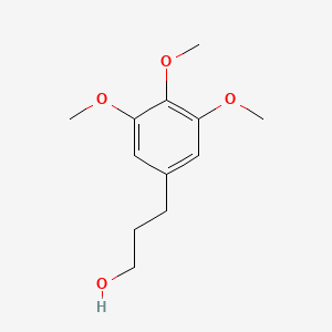 molecular formula C12H18O4 B8809502 3-(3,4,5-Trimethoxyphenyl)propan-1-ol CAS No. 53560-26-2