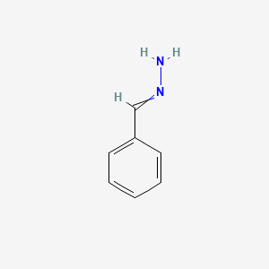 molecular formula C7H8N2 B8809509 Benzaldehyde, hydrazone 