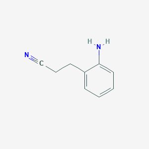 molecular formula C9H10N2 B8809533 3-(2-Aminophenyl)propanenitrile CAS No. 55000-16-3