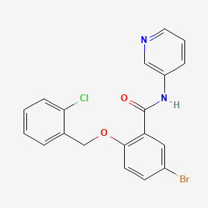 5-Bromo-2-(2-chloro-benzyloxy)-N-pyridin-3-yl-benzamide