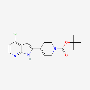 molecular formula C17H20ClN3O2 B8809566 tert-Butyl 4-(4-chloro-1H-pyrrolo[2,3-b]pyridin-2-yl)-3,6-dihydropyridine-1(2H)-carboxylate 