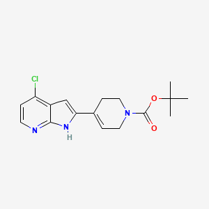 tert-Butyl 4-(4-chloro-1H-pyrrolo[2,3-b]pyridin-2-yl)-3,6-dihydropyridine-1(2H)-carboxylate