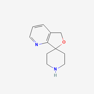 molecular formula C11H14N2O B8809570 5H-Spiro[furo[3,4-b]pyridine-7,4'-piperidine] 