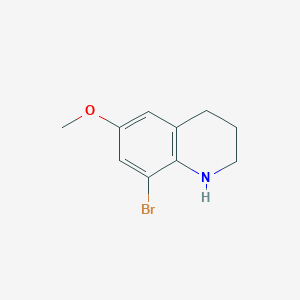 molecular formula C10H12BrNO B8809590 8-Bromo-6-methoxy-1,2,3,4-tetrahydroquinoline 